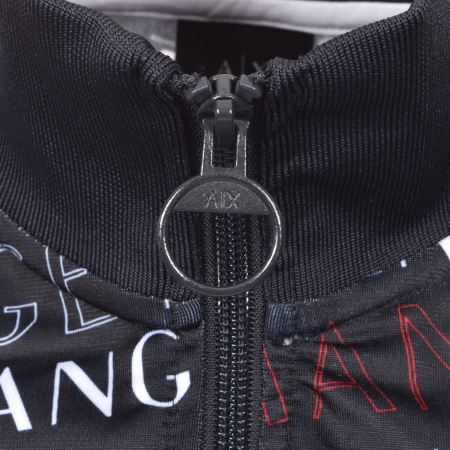 Alternative Image for ProductArmani Exchange Full Zip Logo Sweatshirt Navy3